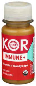 Kor Shots Organic Immune Plus Acerola Cordyceps Juice Shot, 1.7 Fluid Ounce -- 12 per case