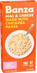 Banza Chickpea Shells and White Cheddar Chickpea Pasta, 5.5 Ounce -- 6 per case