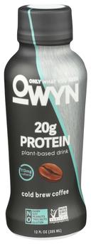 Owyn Cold Brew Coffee Plant Based Protein Shake, 12 Fluid Ounce -- 12 per case