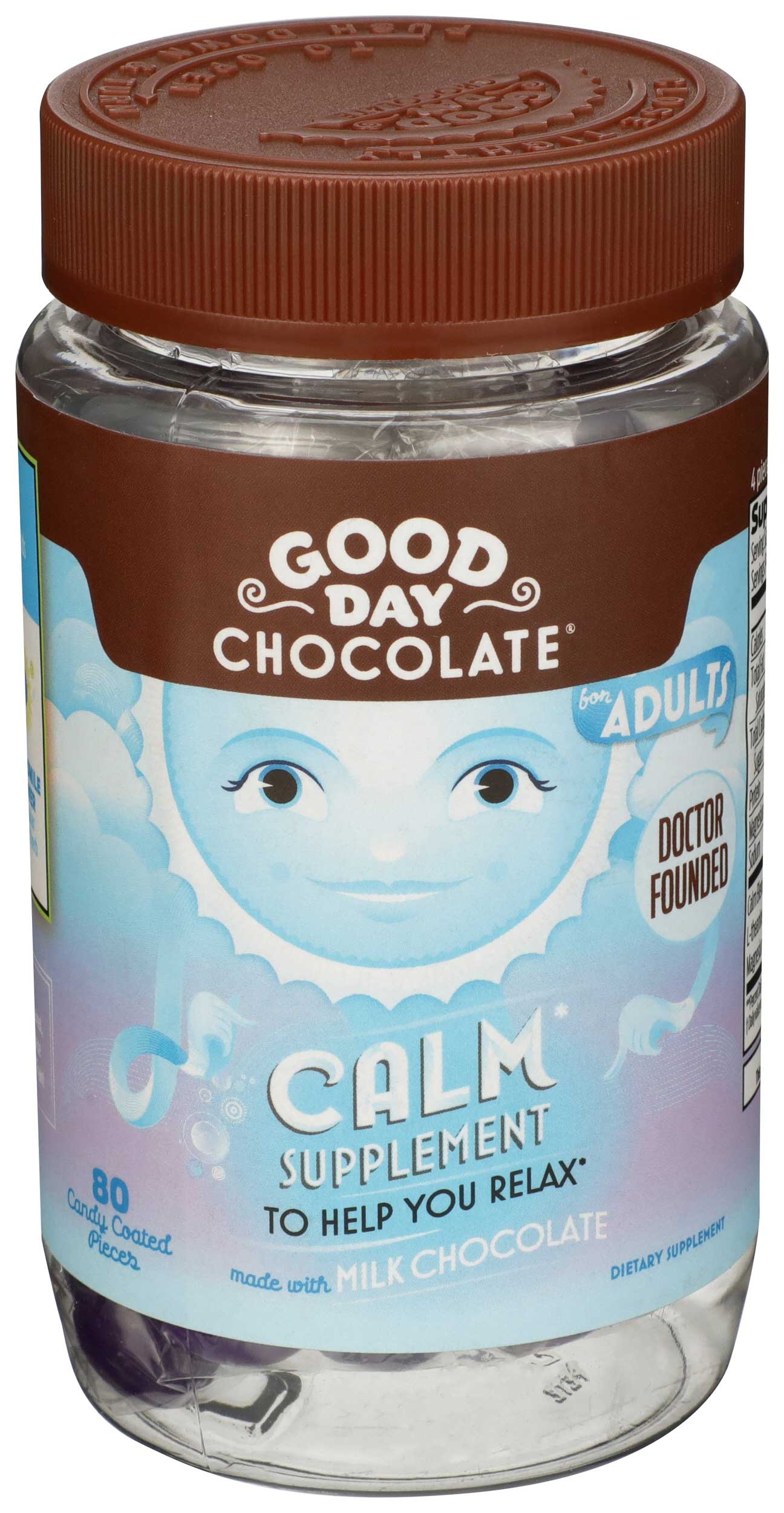 Good Day Calm Chocolate Supplement For Adults, 80 Count