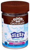 Good Day Melatonin Free Wildberry Flavor Milk Chocolate Sleep Supplement for Kids, 50 count