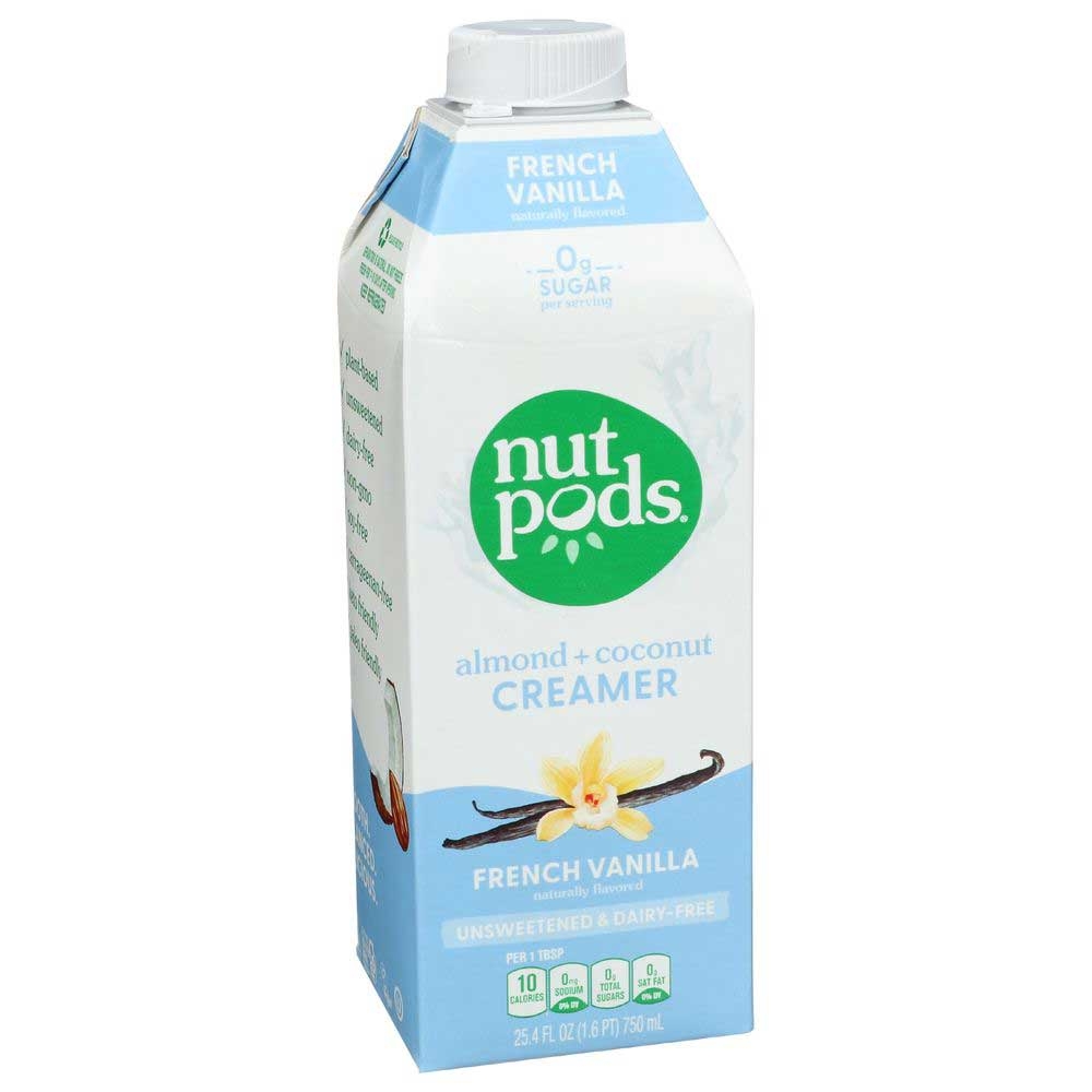Nutpods Dairy Free Unsweetened French Vanilla Creamer, 25.4 Fluid Ounce -- 6 Per Case