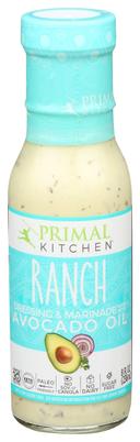 Primal Kitchen Avocado Oil Ranch Dressing, 8 Fluid Ounce -- 6 per case.