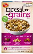 Great Grains Raisin Dates Pecan, 16 Ounce -- 12 per case.