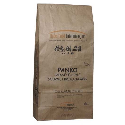 Upper Crust Enterprises All Natural Extra Large Toasted Panko Grind Japanese Breadcrumbs, 20 Pound.