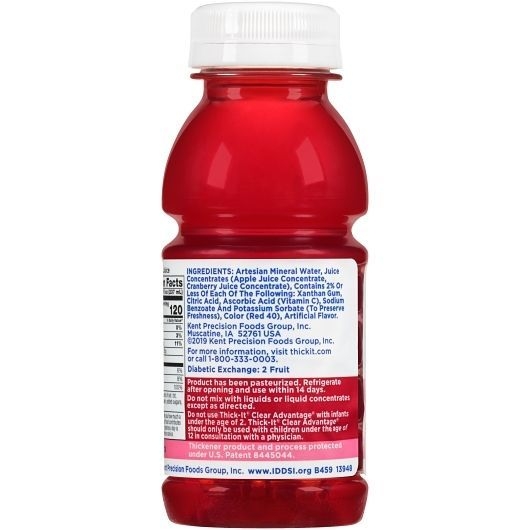 Thick-it Aqua Care H20 Nectar Cranberry Juice, 8 Fluid Ounce -- 24 Per Case