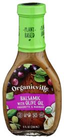 OrganicVille Organic Olive Oil and Balsamic Vinaigrette, 8 Ounce -- 6 per case.