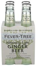 Fever Tree Refreshingly Light Ginger Beer, 6.8 Fluid Ounce - 4 count per pack -- 6 packs per case