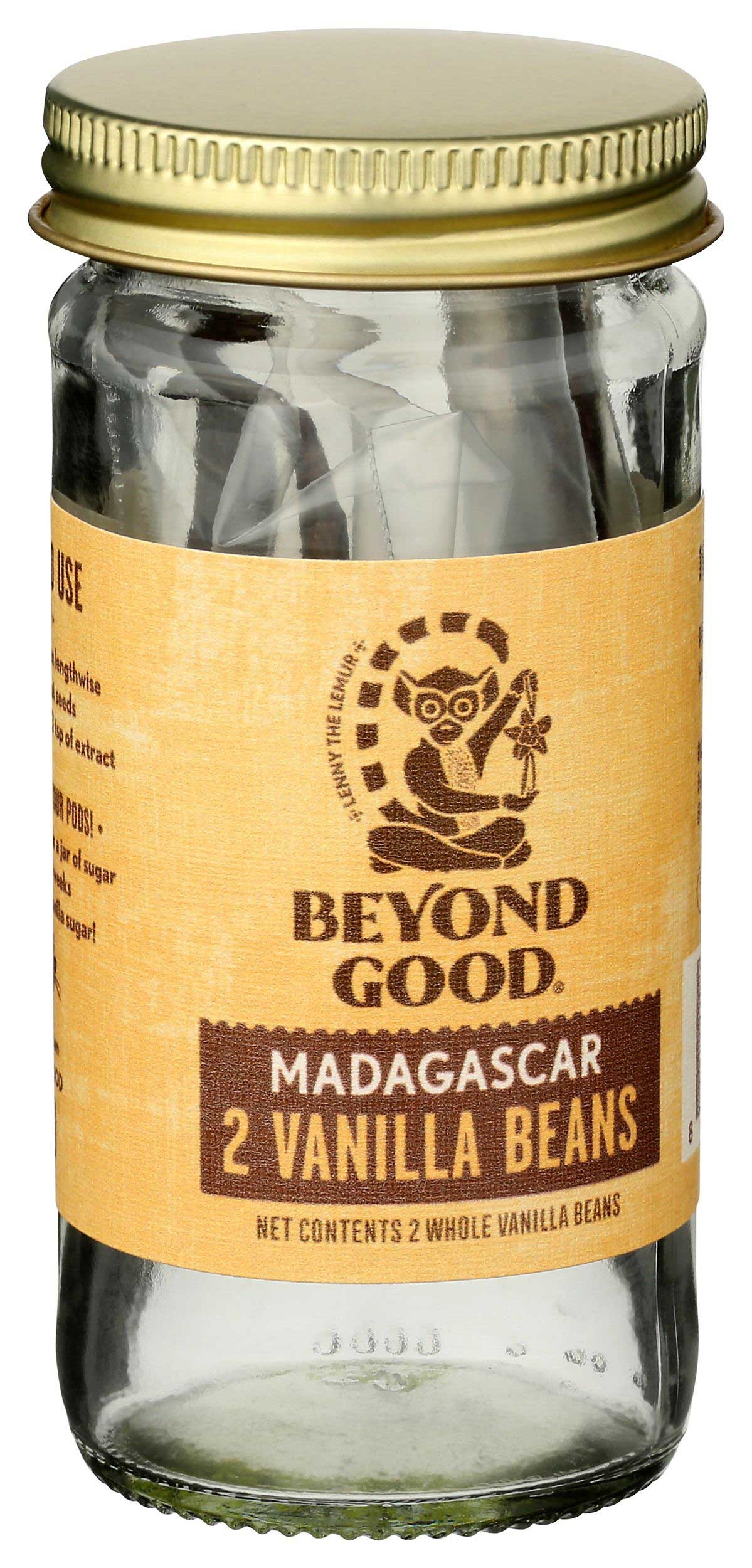 Beyond Good Madagascar Vanilla Beans, 2 count -- 6 per case