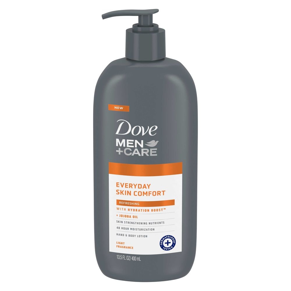Dove Men+care Everyday Skin Comfort Refreshing Hand And Body Lotion, 13.5 Ounce -- 4 Per Case