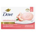 Dove Rebalancing White Peach and Rice Milk Beauty Bar Soap, 15 Ounce -- 18 per case
