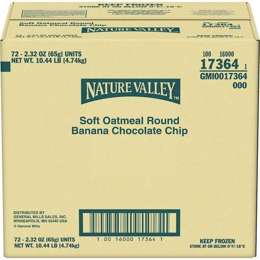 Nature Valley Banana Chocolate Chip Soft Oatmeal Round, 2.32 Ounce -- 72 Per Case