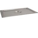 Vollrath 77250 Super Pan V Stainless Steel Full Size Solid Cover for Steam Pan, 12.89 x 20.96 x 1.187 inch Overall