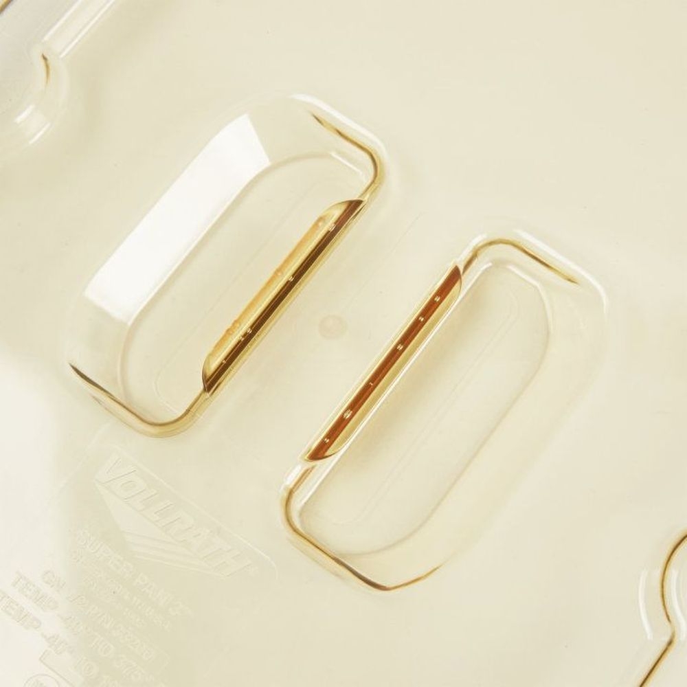 Vollrath 33200 Super Pan Solid High Temperature Amber Half Size Plastic Cover, 12.732 X 10.37 X 0.875 Inch Overall