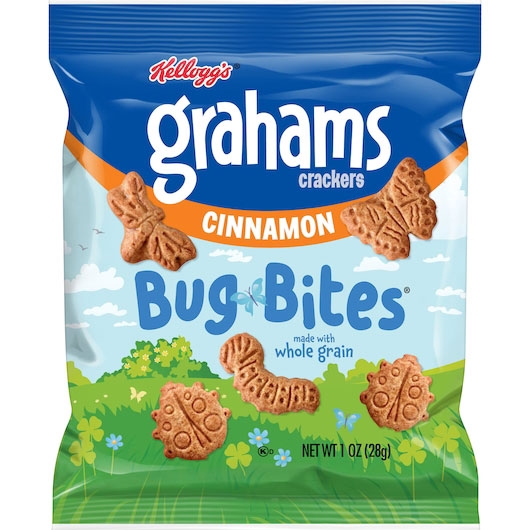 Kellogg's Cinnamon Graham Cracker Bug Bites, 1 ounce -- 210 per case