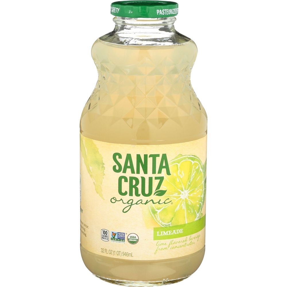 Santa Cruz Organic Limeade Juice, 32 Fluid Ounce -- 6 Per Case