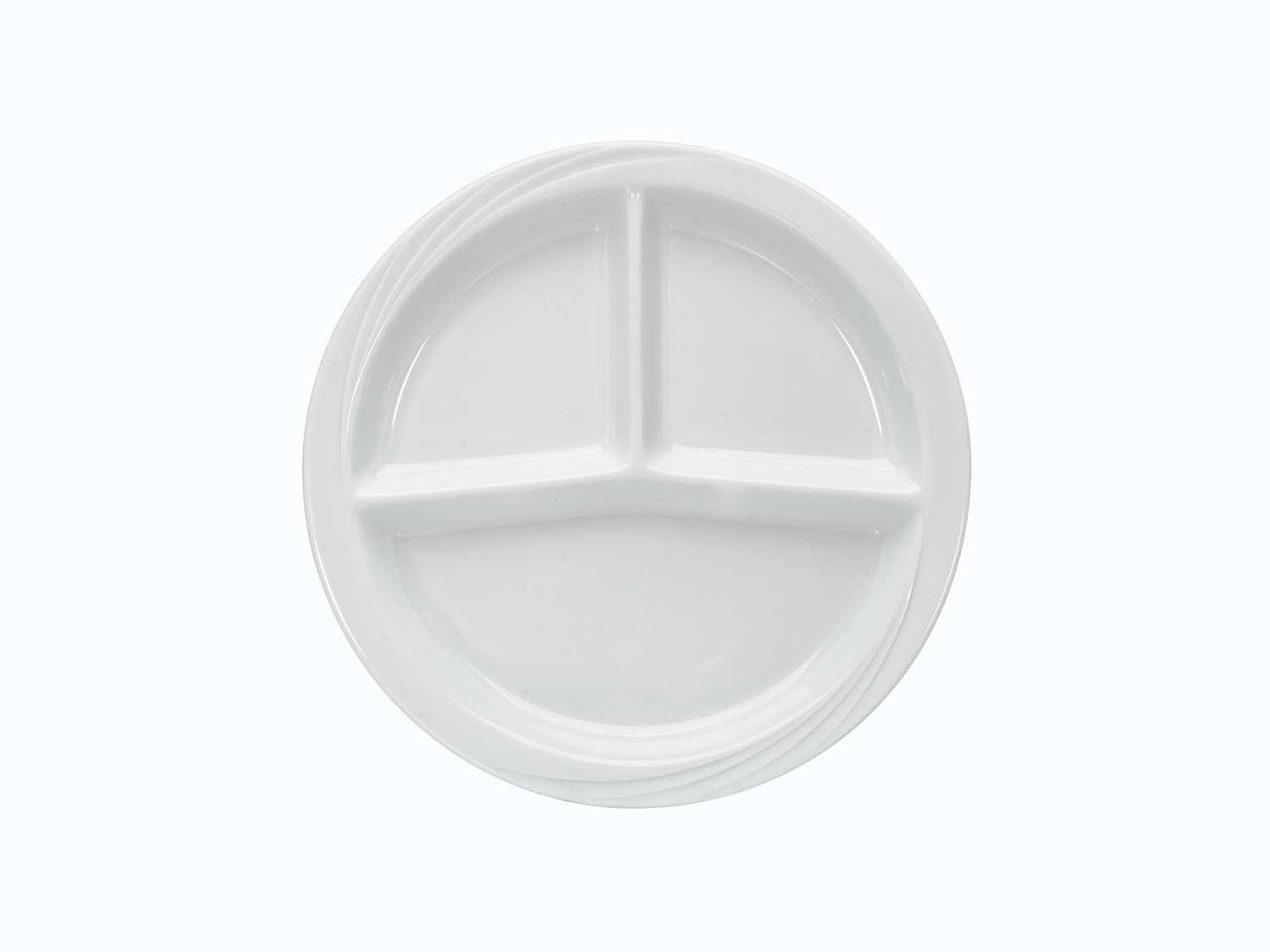 Libbey 9182403 Schonwald Donna Senior White 3 Section Dinner Plate, 10 Inch -- 6 Per Case