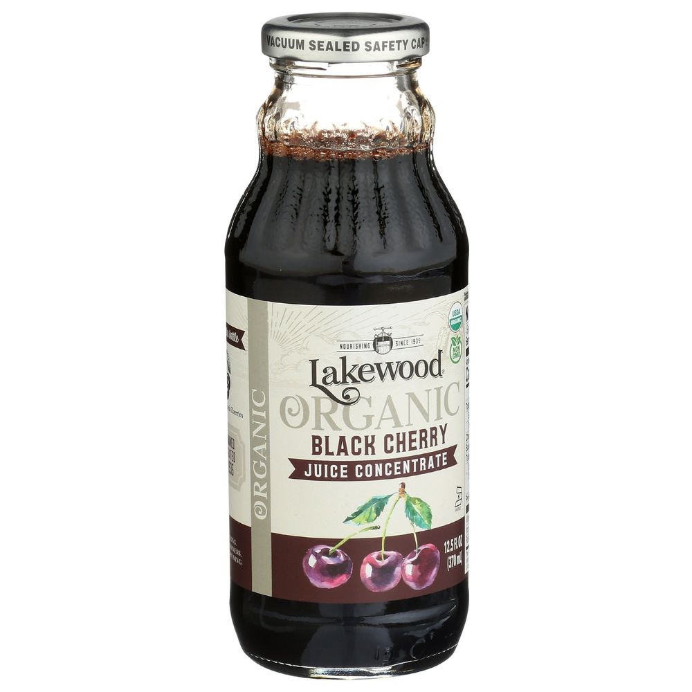 Lakewood Organic Black Cherry Juice Concentrate, 12.5 Fluid Ounce