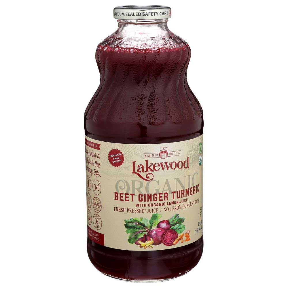 Lakewood Organic Beet Ginger Turmeric Juice, 32 Ounce -- 6 Per Case