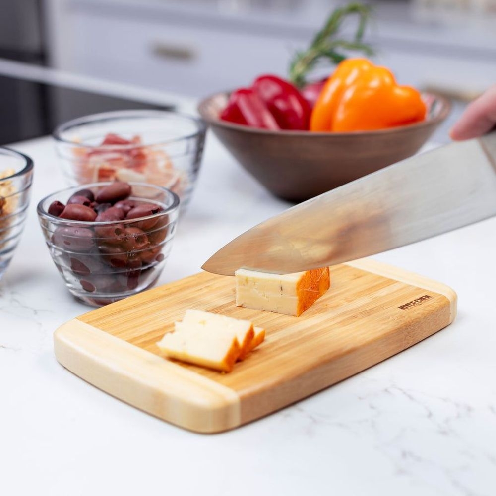 Joyce Chen Medium Burnished Bamboo Cutting Board, 8 x 12 inch