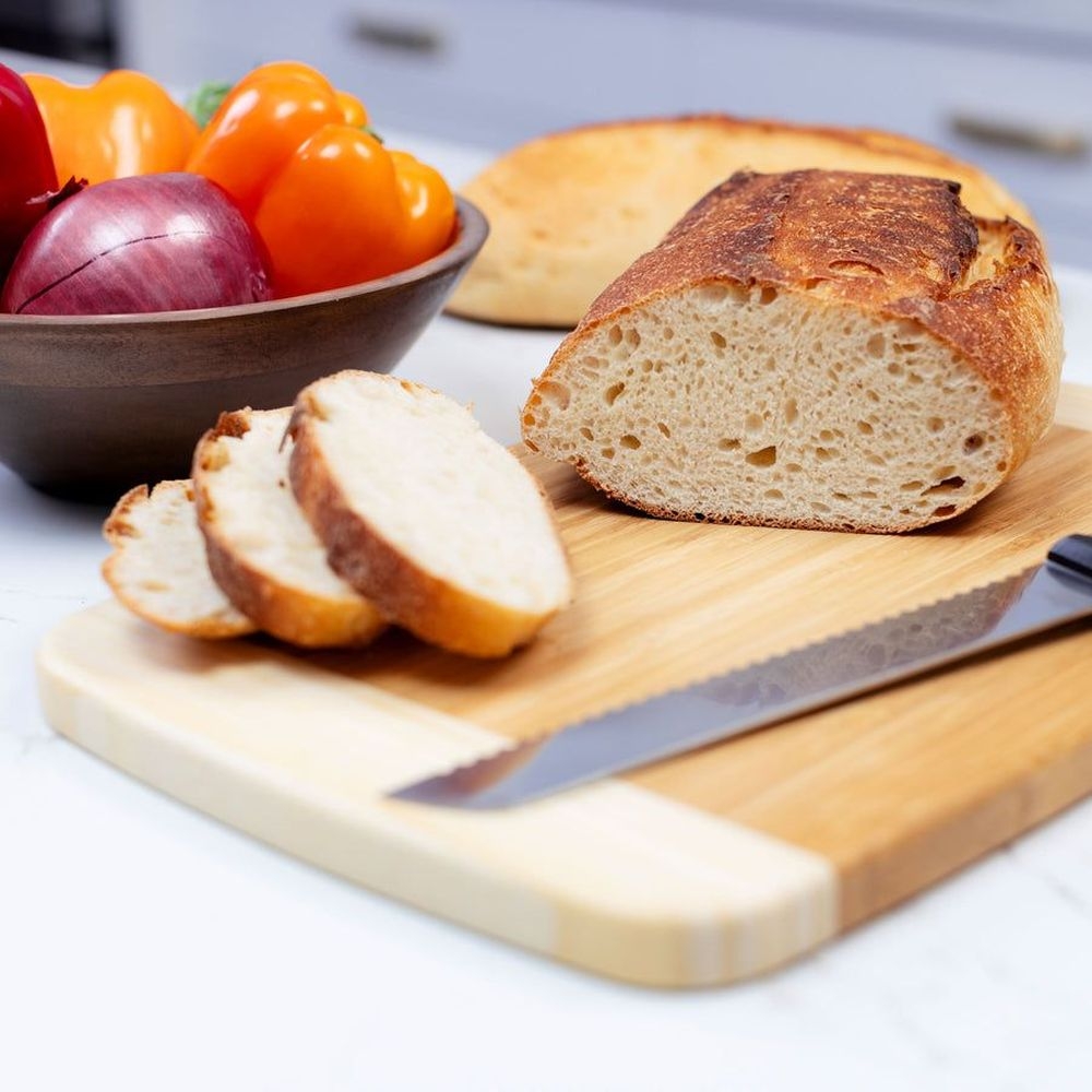 Joyce Chen Extra Large Burnished Bamboo Cutting Board, 12 x 18 inch