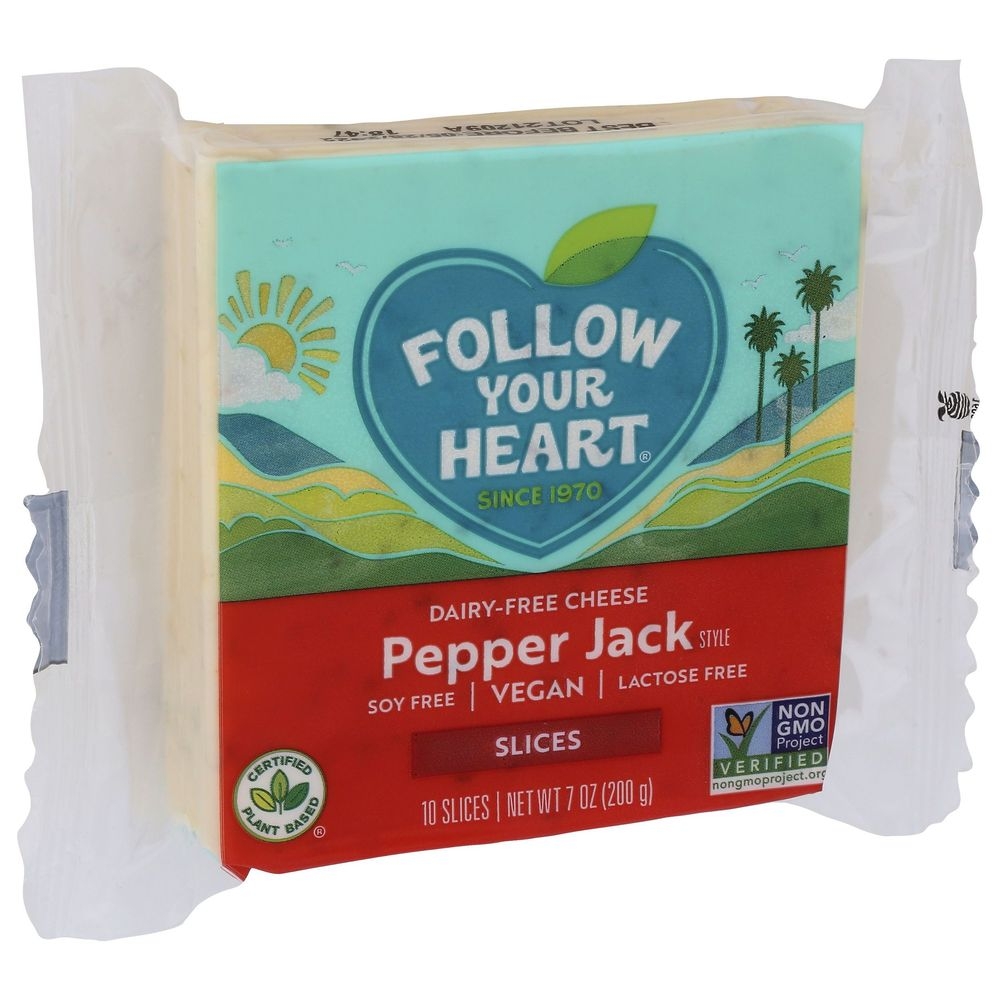 Follow Your Heart Dairy Free Pepper Jack Style Slice, 7 Ounce -- 11 per case