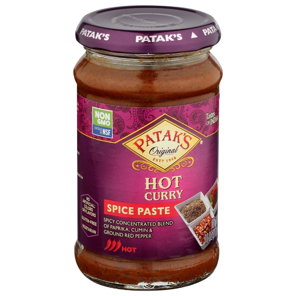 Pataks Hot Curry Paste, 10 Ounce -- 6 per case