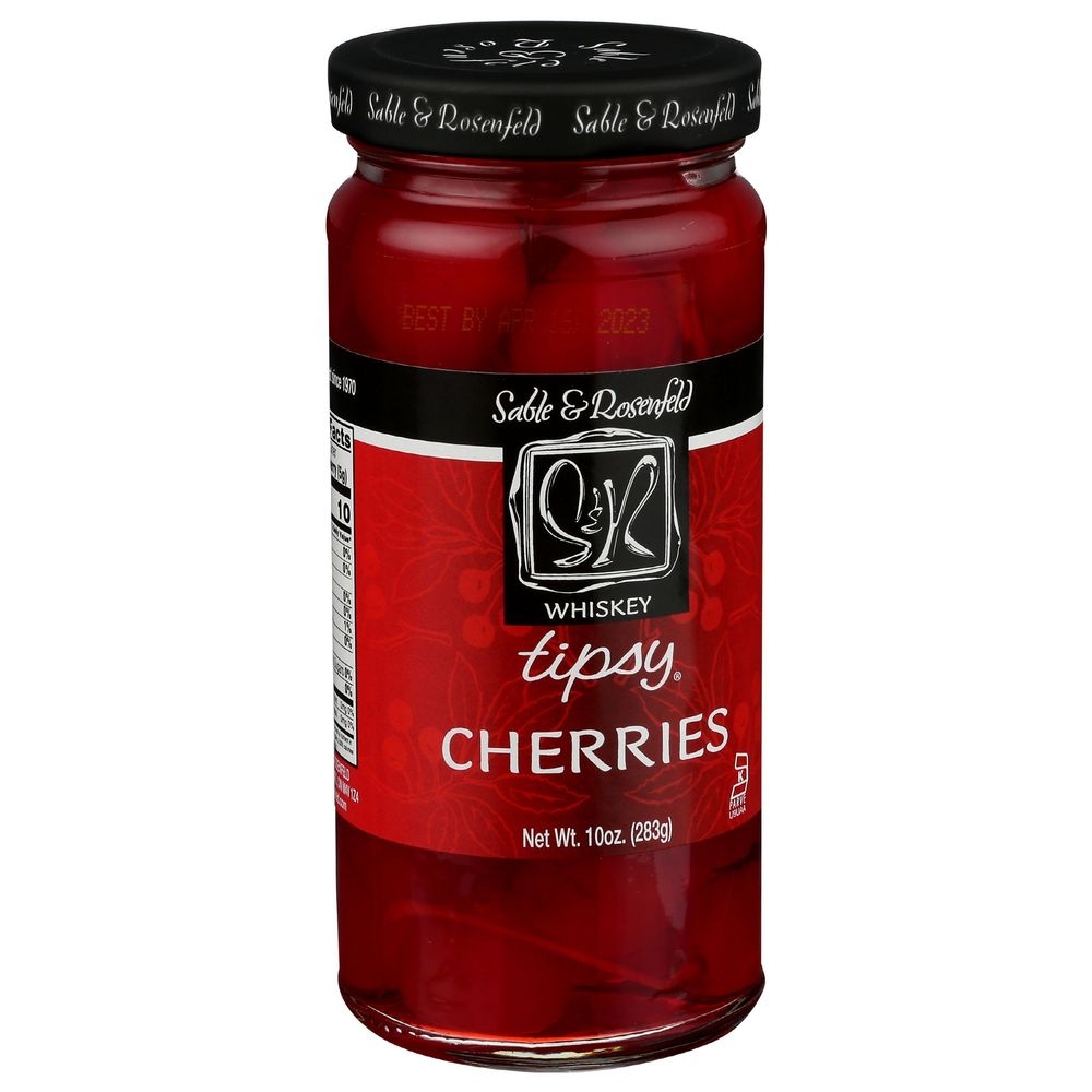 Sable & Rosenfeld Tipsy Whiskey Cherries, 10 Ounce -- 6 Per Case