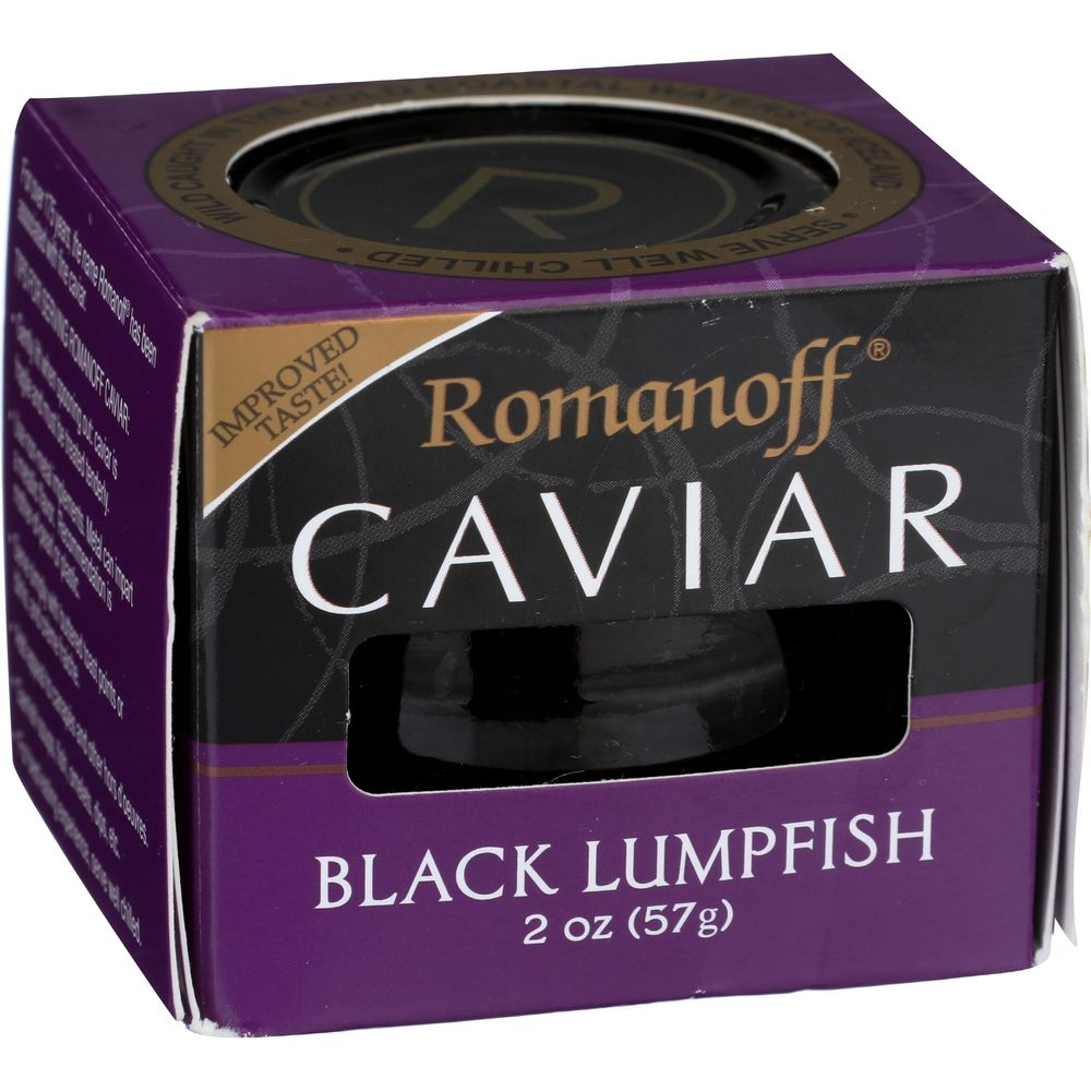 Romanoff Caviar Black Lumpfish, 2 Ounce -- 6 Per Case