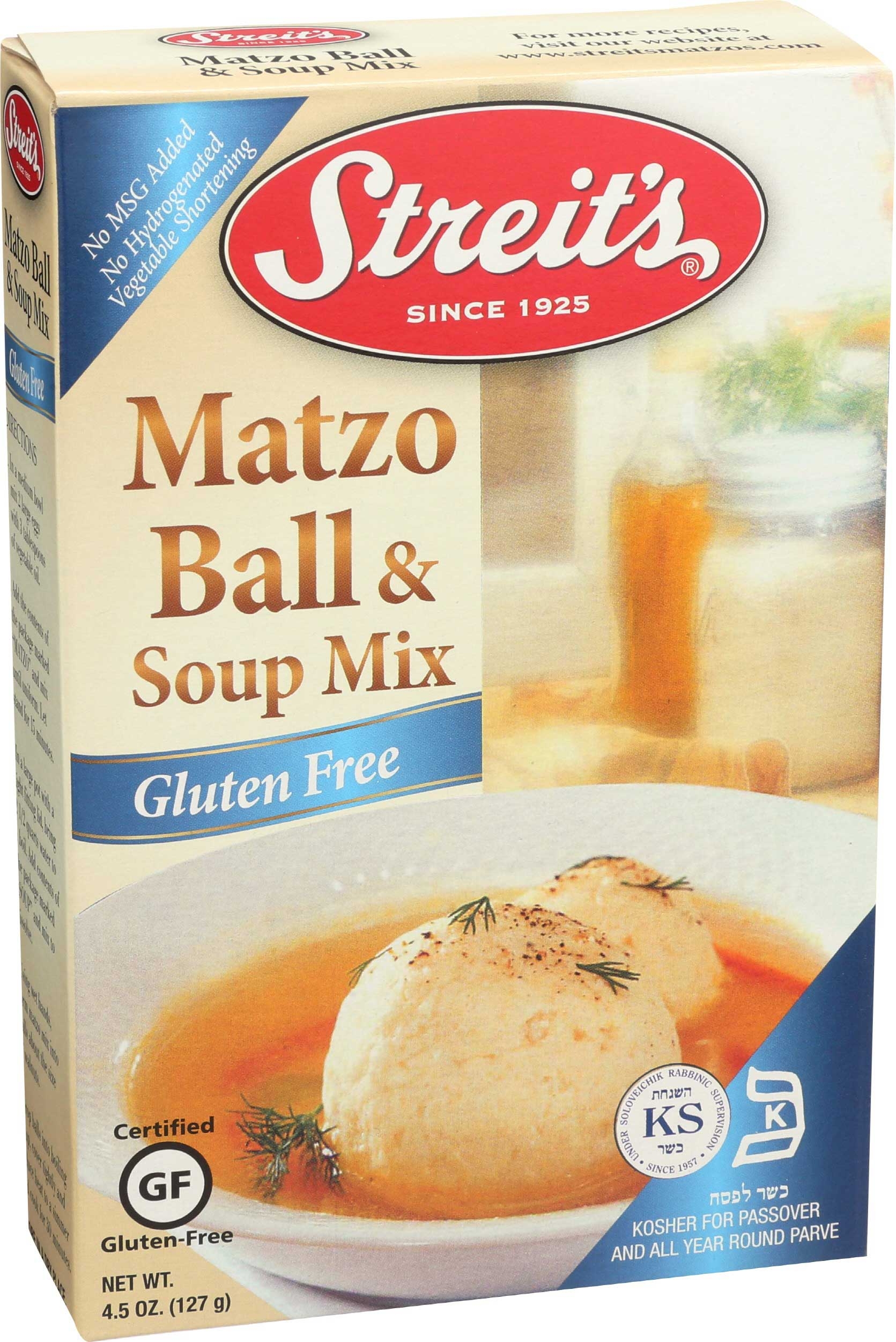Streit's Gluten Free Matzo Ball And Soup Mix, 4.5 Ounce -- 12 Per Case