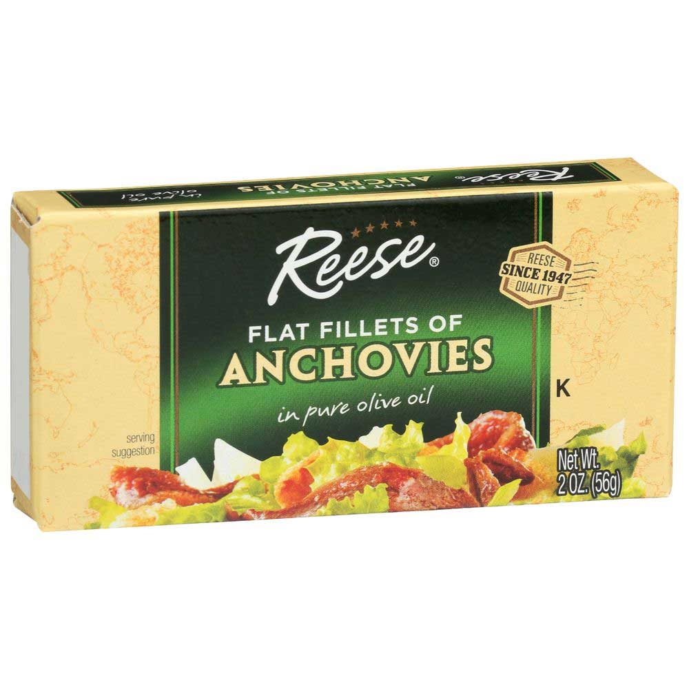 Reese Flat Anchovy, 2 Ounce -- 10 per case.