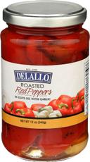 Delallo Roasted Red Peppers in Olive Oil with Garlic, 12 Ounce -- 12 per case
