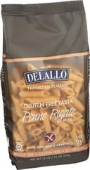 Delallo Whole Grain Rice Penne Rigate Pasta, 12 Ounce -- 12 per case