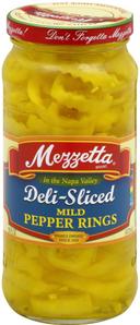 Mezzetta Deli Sliced Mild Pepper Rings, 16 Ounce -- 6 per case