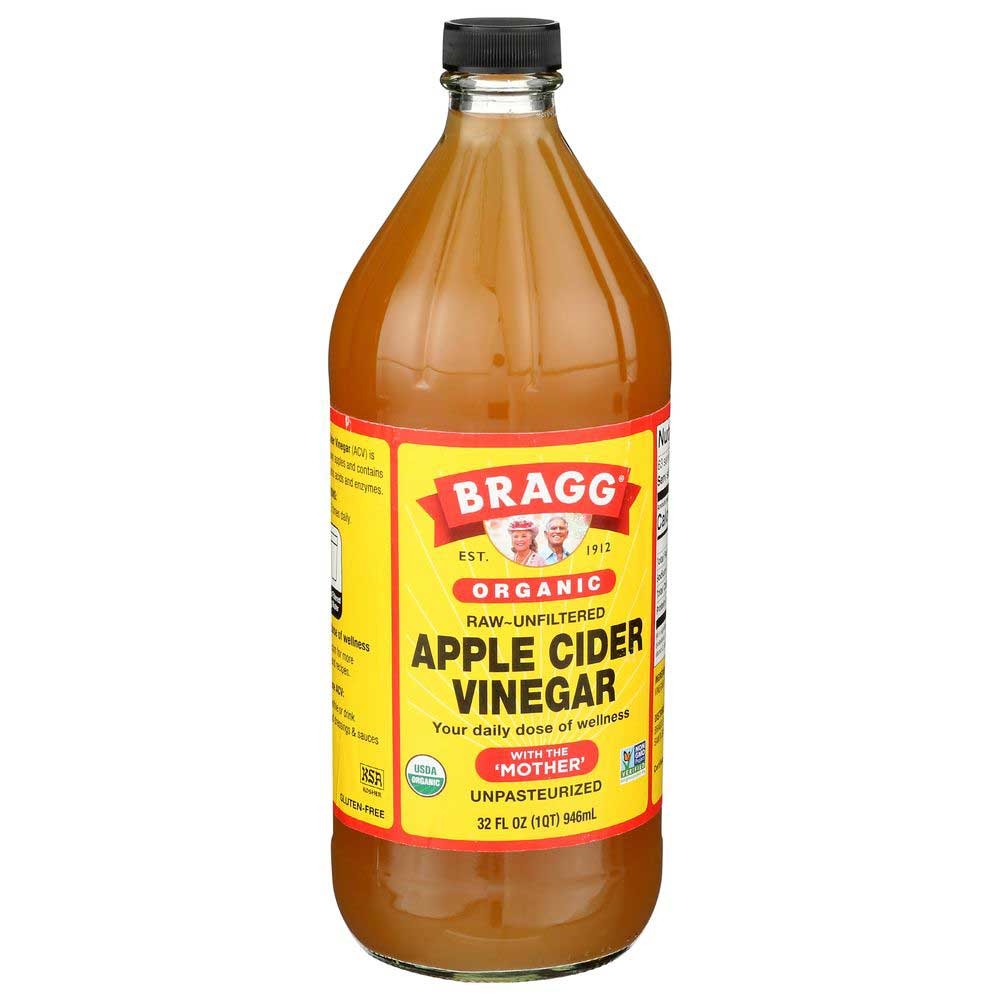 Bragg Organic Raw Apple Cider Vinegar, 32 Ounce -- 12 per case.