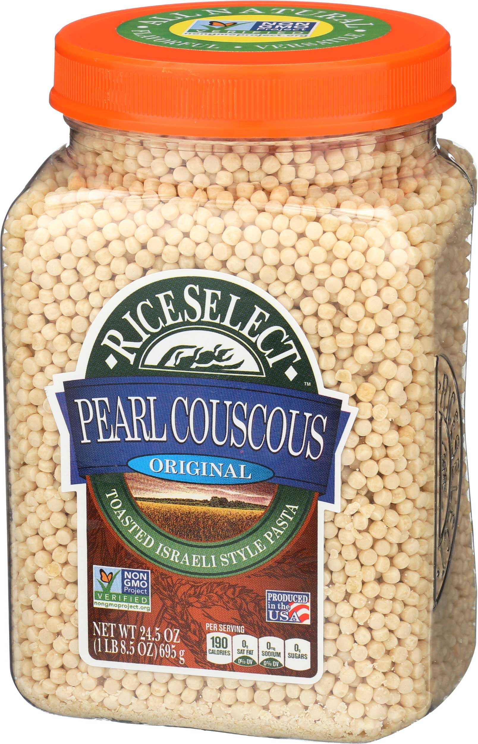 Riceselect Plain Pearl Couscous, 24.5 Ounce -- 4 Per Case
