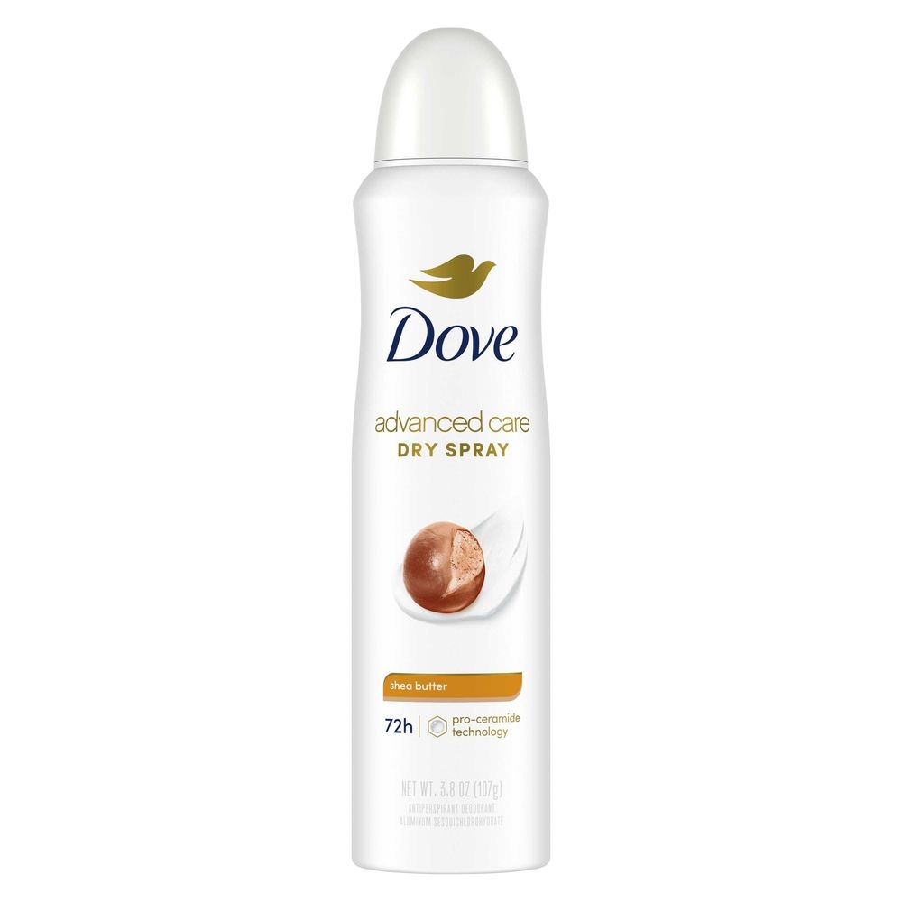 Dove Advanced Care Shea Butter Antiperspirant Deodorant Spray, 3.8 Ounce -- 12 per case