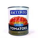 Racconto No Salt Added Diced Tomatoes, 28 Ounce -- 12 per case