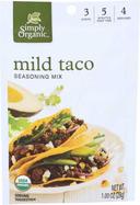Simply Organic Mild Taco Seasoning Mix, 1 Ounce -- 12 per case.