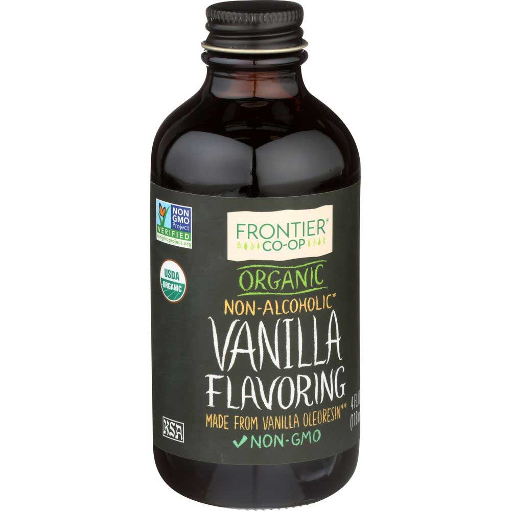 Frontier Herb Organic Non Alcoholic Vanilla Flavoring, 4 Fluid Ounce