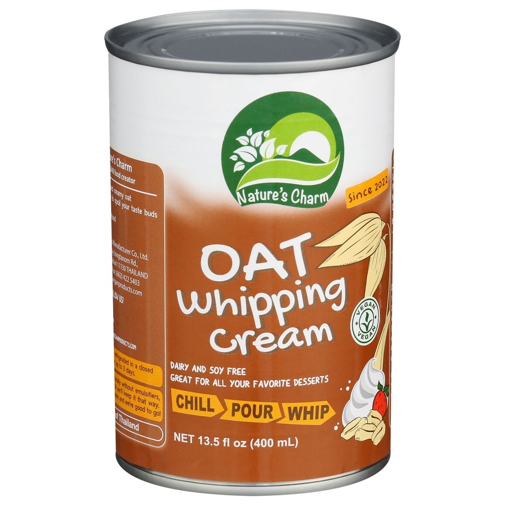 Nature's Charm Oat Whipping Cream, 13.5 Fluid Ounce -- 6 Per Case