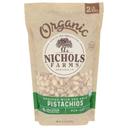 Nichols Farms Organic Roasted with Sea Salt Inshell Pistachios, 32 Ounce -- 14 per case