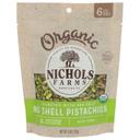 Nichols Farms Organic Roasted with Sea Salt No Shell Pistachios, 6 Ounce -- 15 per case