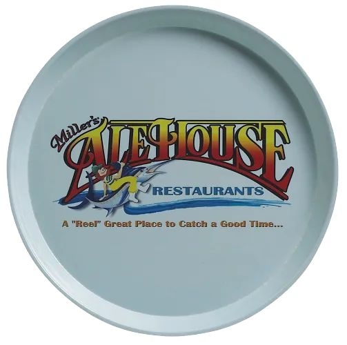 Cambro Round Serving Camtray, Sky Blue, 12 inch -- 12 per case.