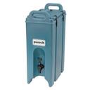 Camtainer Plastic Insulated Beverage Dispenser, Slate Blue, 5 1/2 Gallon.