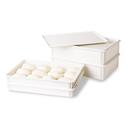 White 18 x 26 x 6 inch Pizza Dough Box, -- 6 Per Case
