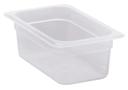 Translucent 1/4 Size 6 3/8in X 10 7/16in 6in Deep Food Pan -- 6 per case