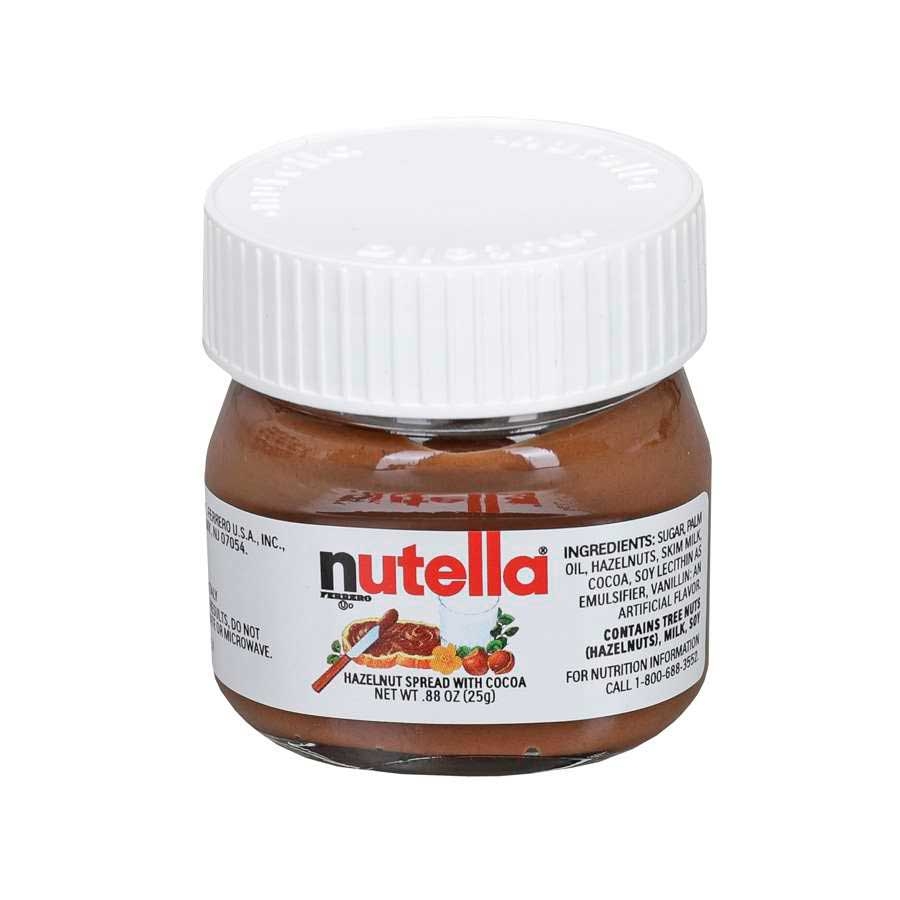 Nutella Hazelnut Spread With Cocoa Glass Jar, .88 Ounce -- 64 Per Case