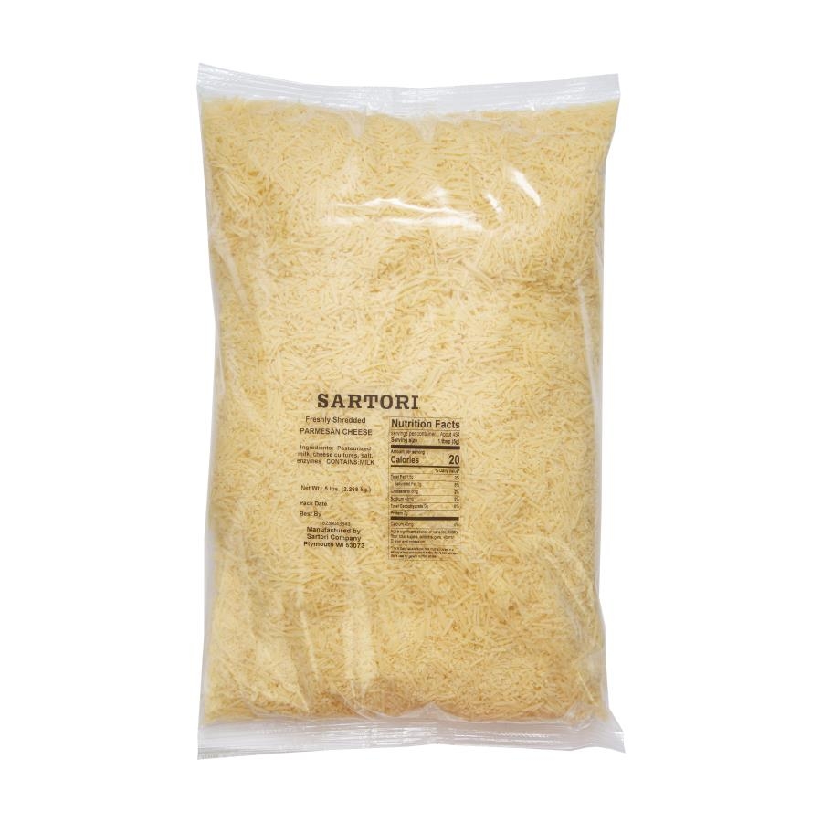 Sartori Shredded Parmesan Cheese, 5 Pound -- 4 per case.