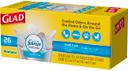 Glad OdorShield Small Trash Quick Tie Bag, 26 count per pack -- 6 per case